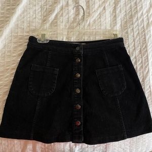 Brandy Melville Corduroy Navy Blue Skirt
